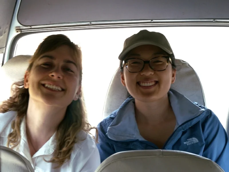 Lauren and fellow team member, Amanda Baumann in Mcheneke.