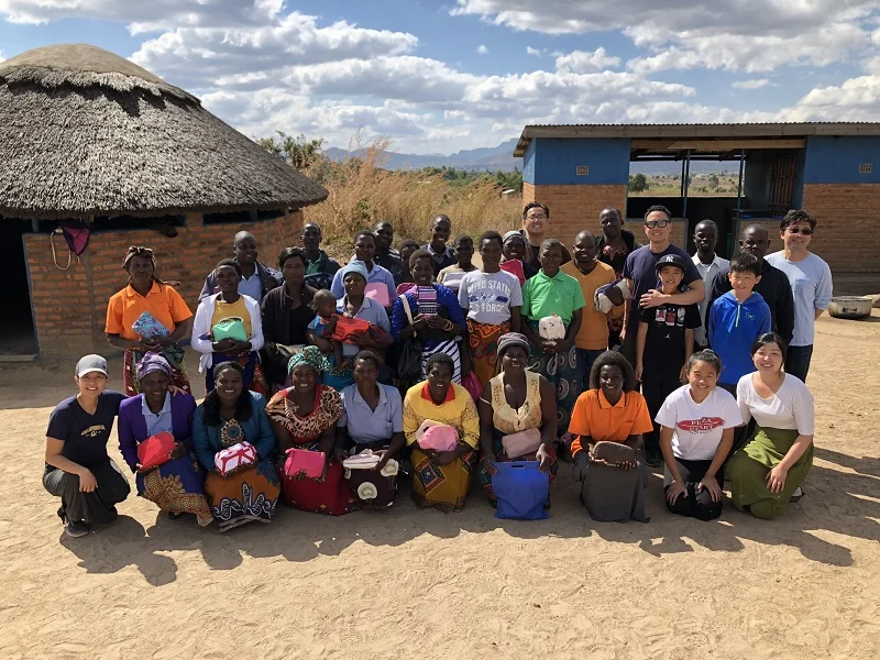 The Wellspring Church team along with the Care Workers at the Mcheneke Care Point.