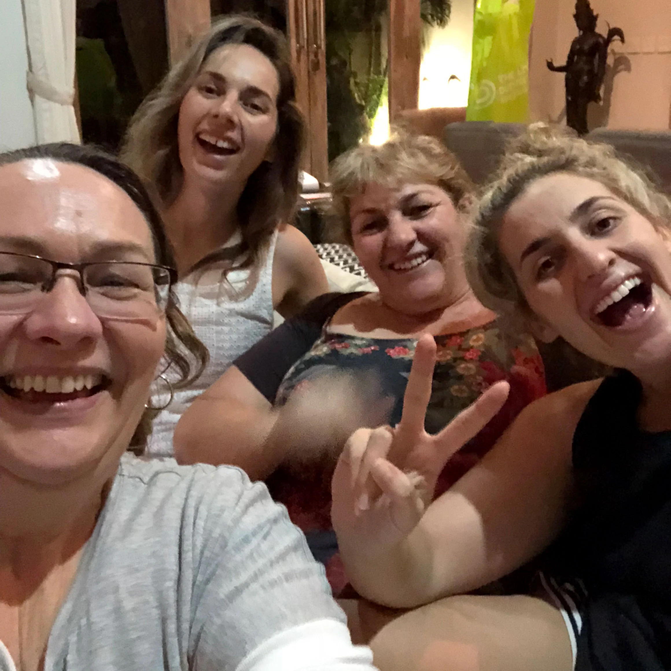 Michelle, Allania, Jo and Delaney Parker.