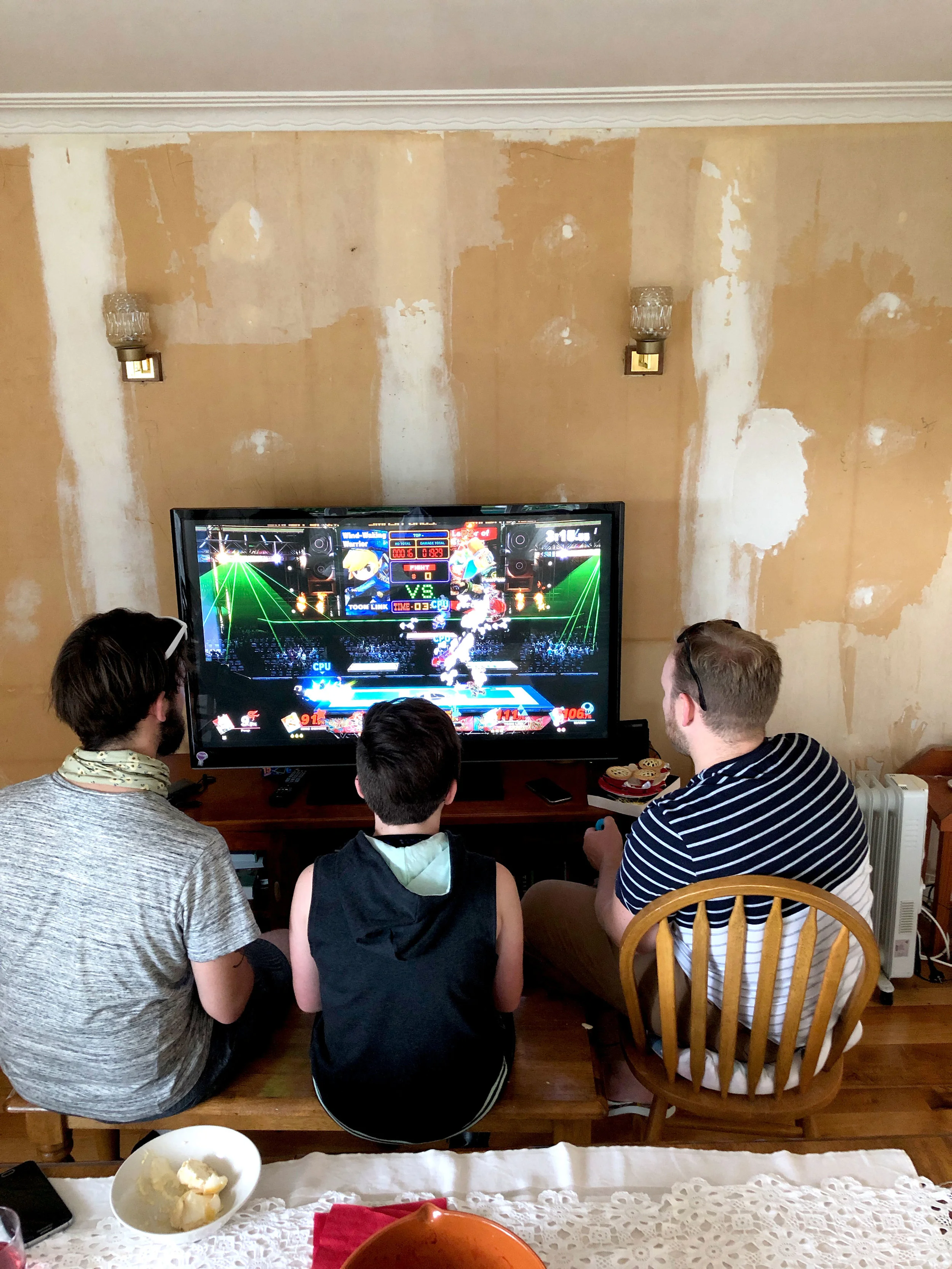 David, Tandia and Simon on the Nintendo Switch for digestion-sake.