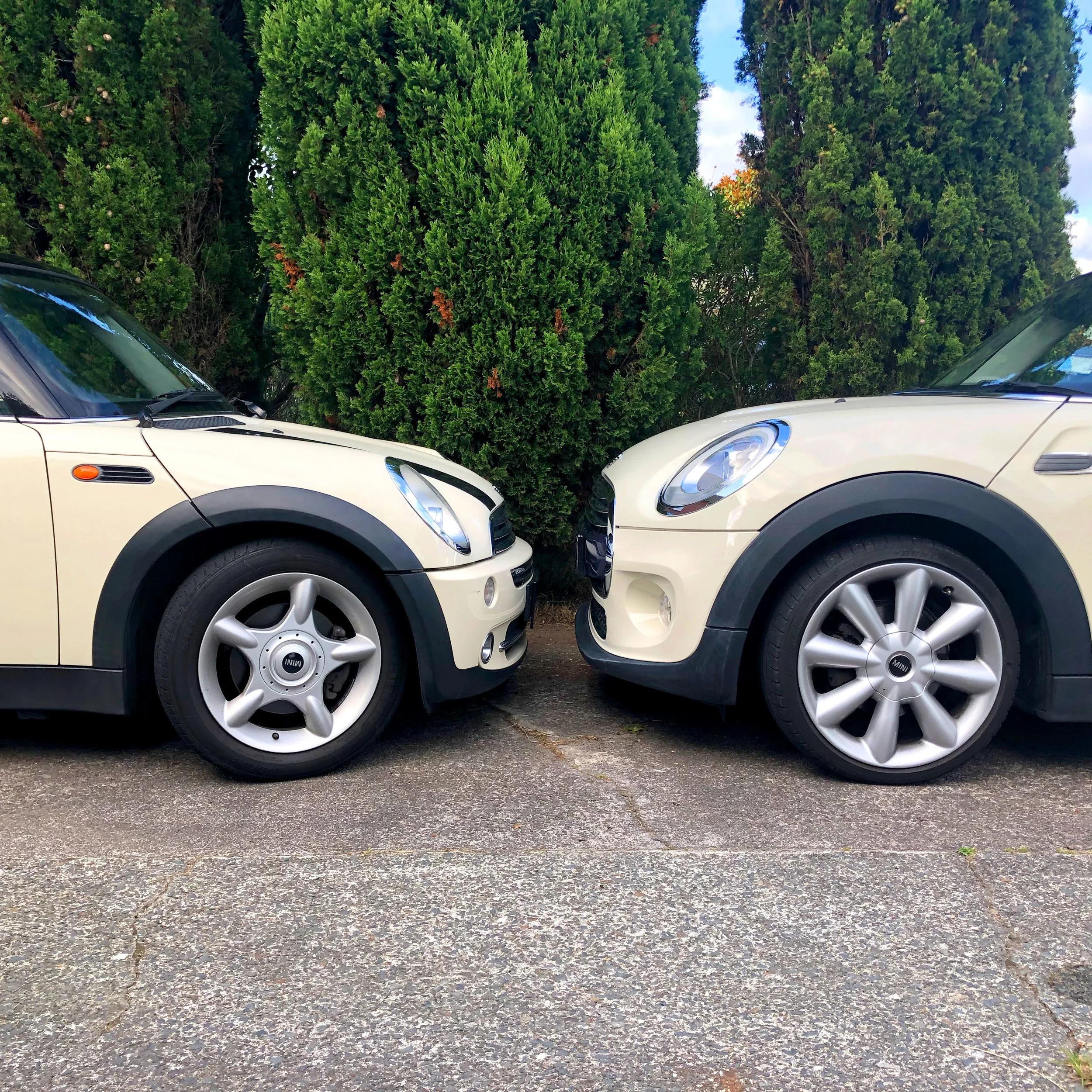 2004 vs 2014 Mini Coopers.