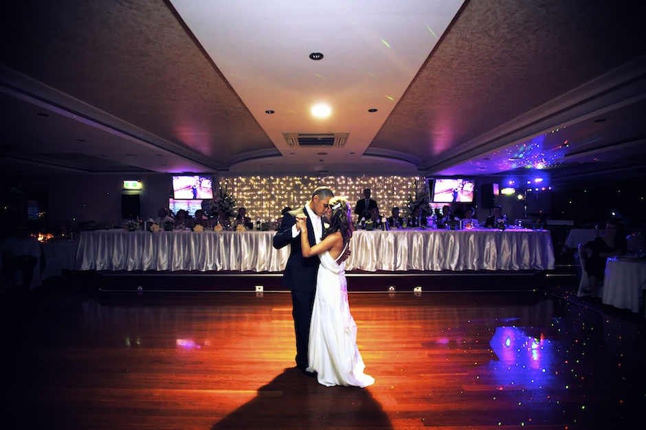 bride and groom's first dance at Grand Roxy