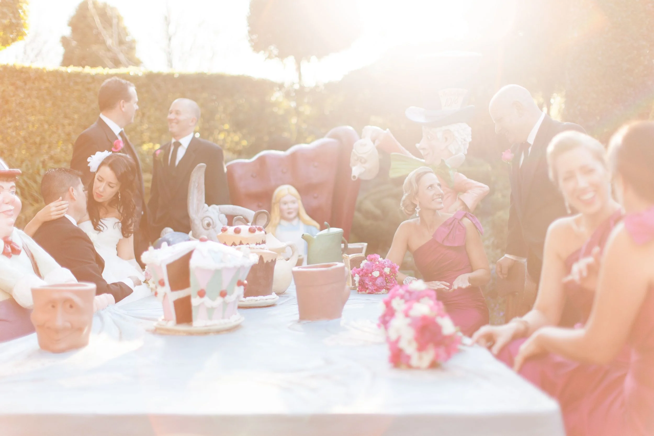 Lee and Rick wedding Hunter Valley Gardens Bridal Party