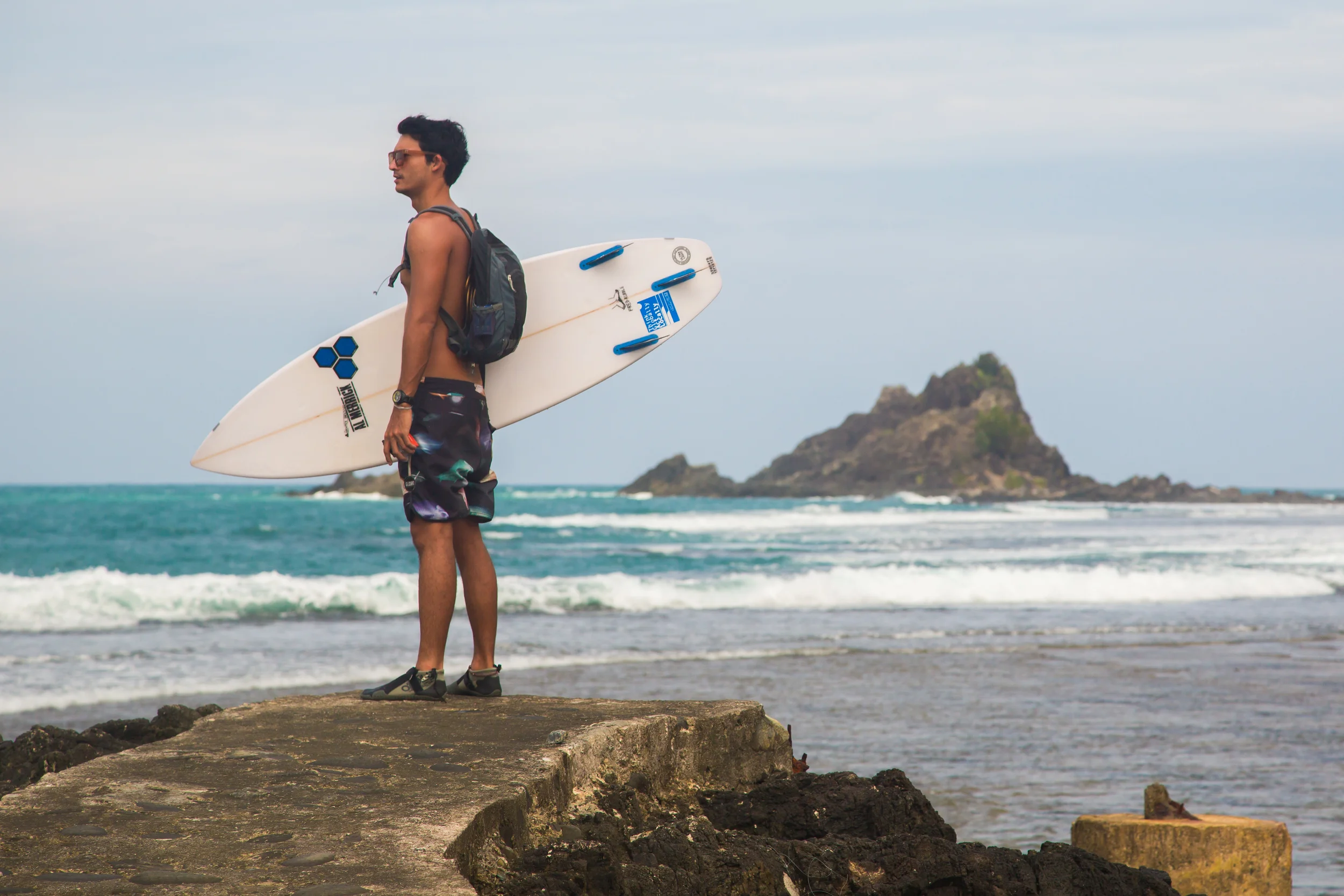 Stunning backdrop to our favourite surf sport on the trip, Cemento Reef or locally known as Cobra Reef.