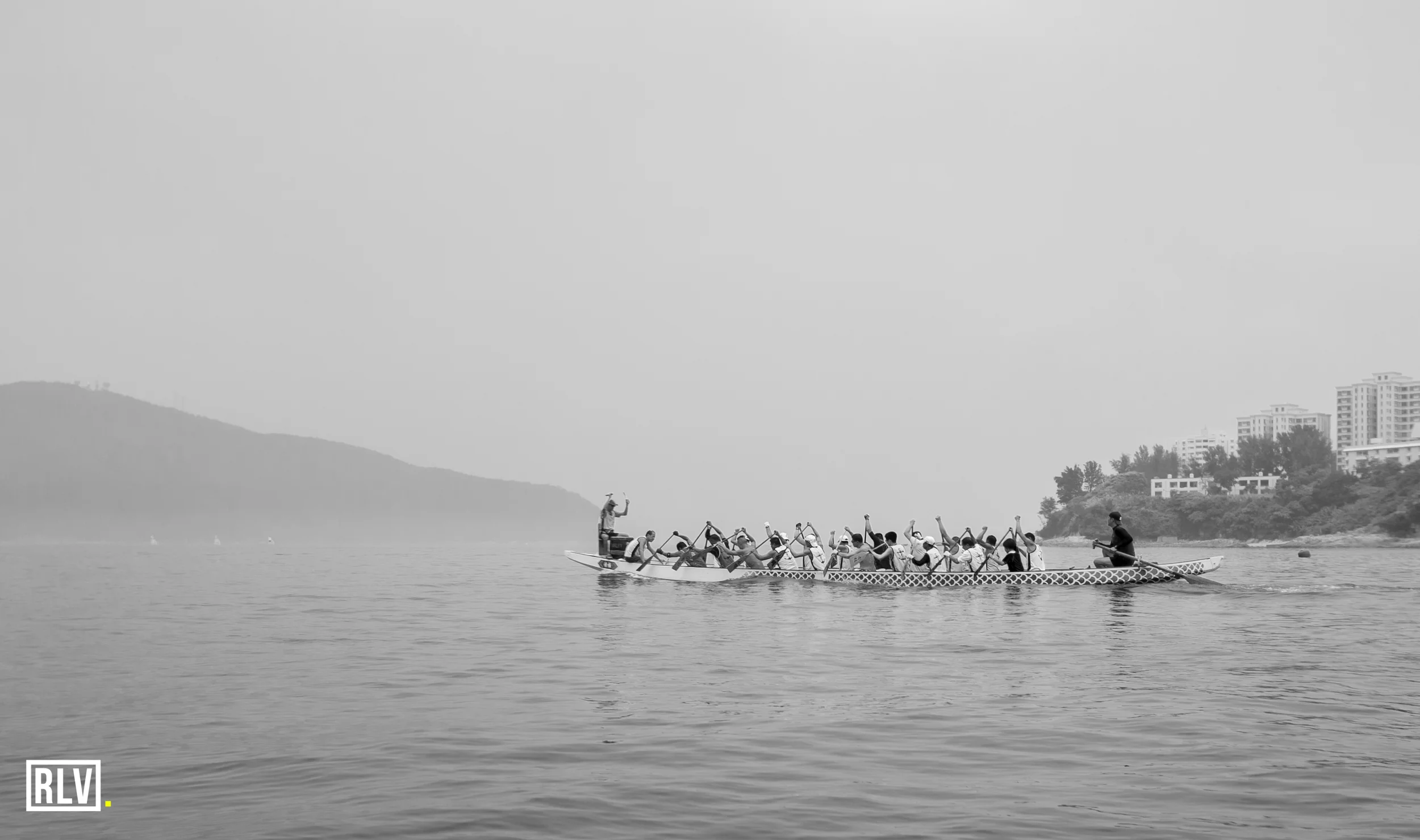 Local HK dragon boat team training