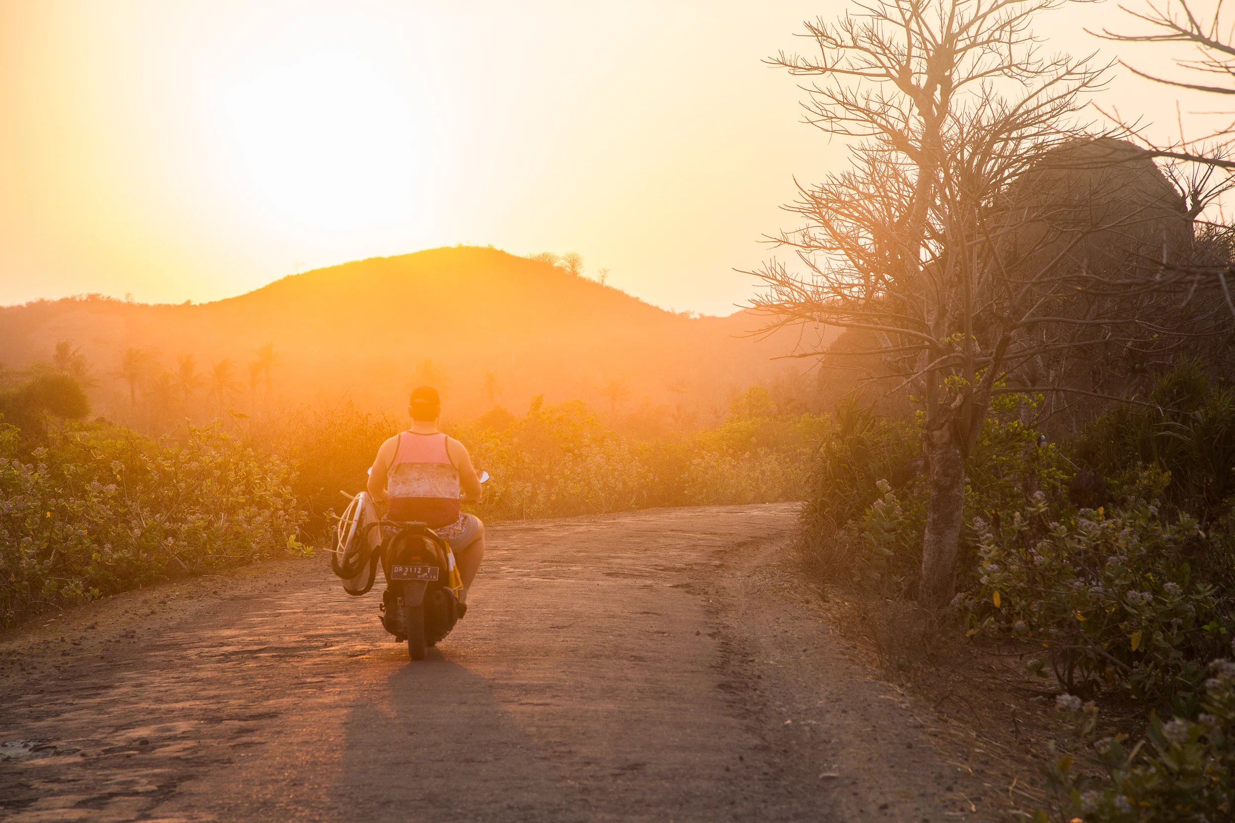 Driving off into the sunset