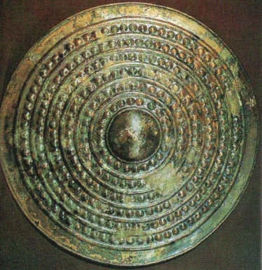 patina on the lough gur shield