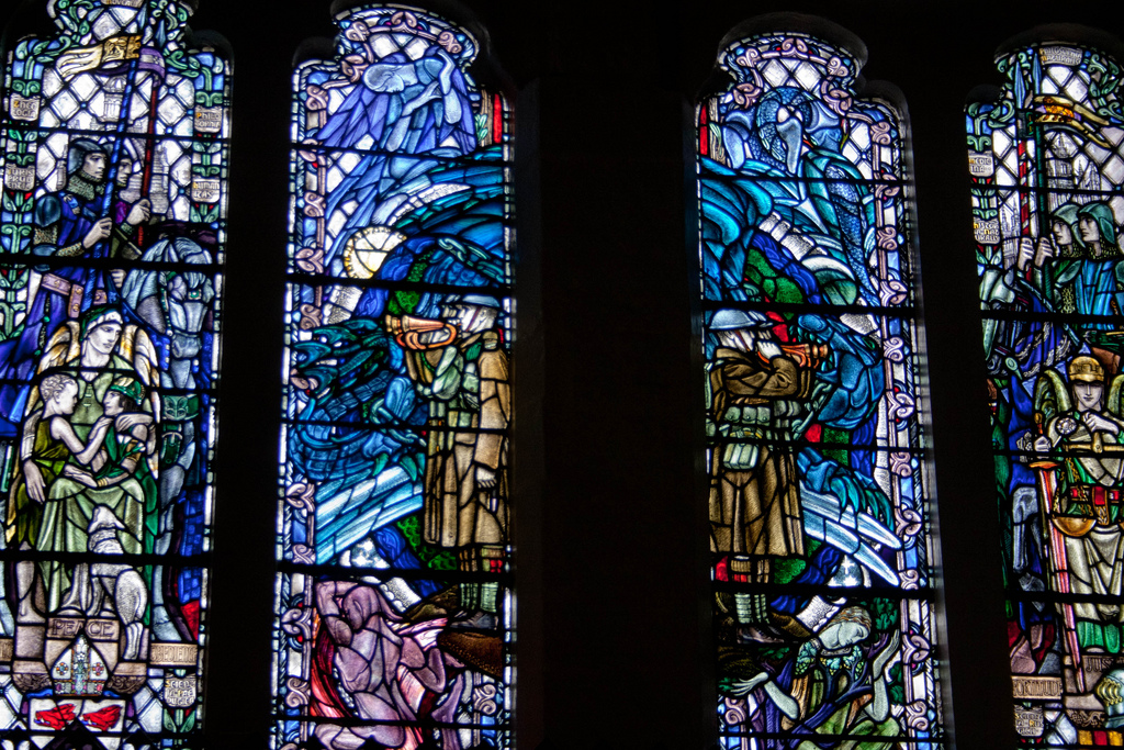 Stained Glass Image of the Day Memorial Window, Kings College