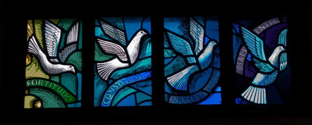 Gifts of the Holy Spirit window (Crear McCartney).