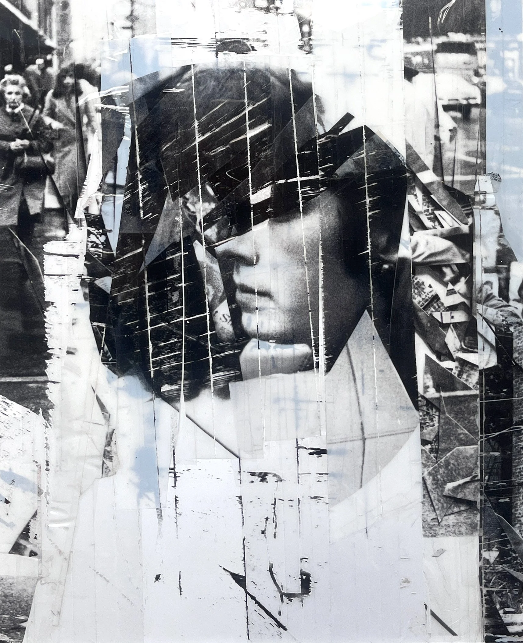 It Wasn't Made to Last   |   Tape transfer on baryta    |   20 x 16 in (50.8 x 40.64 cm)   |   2024