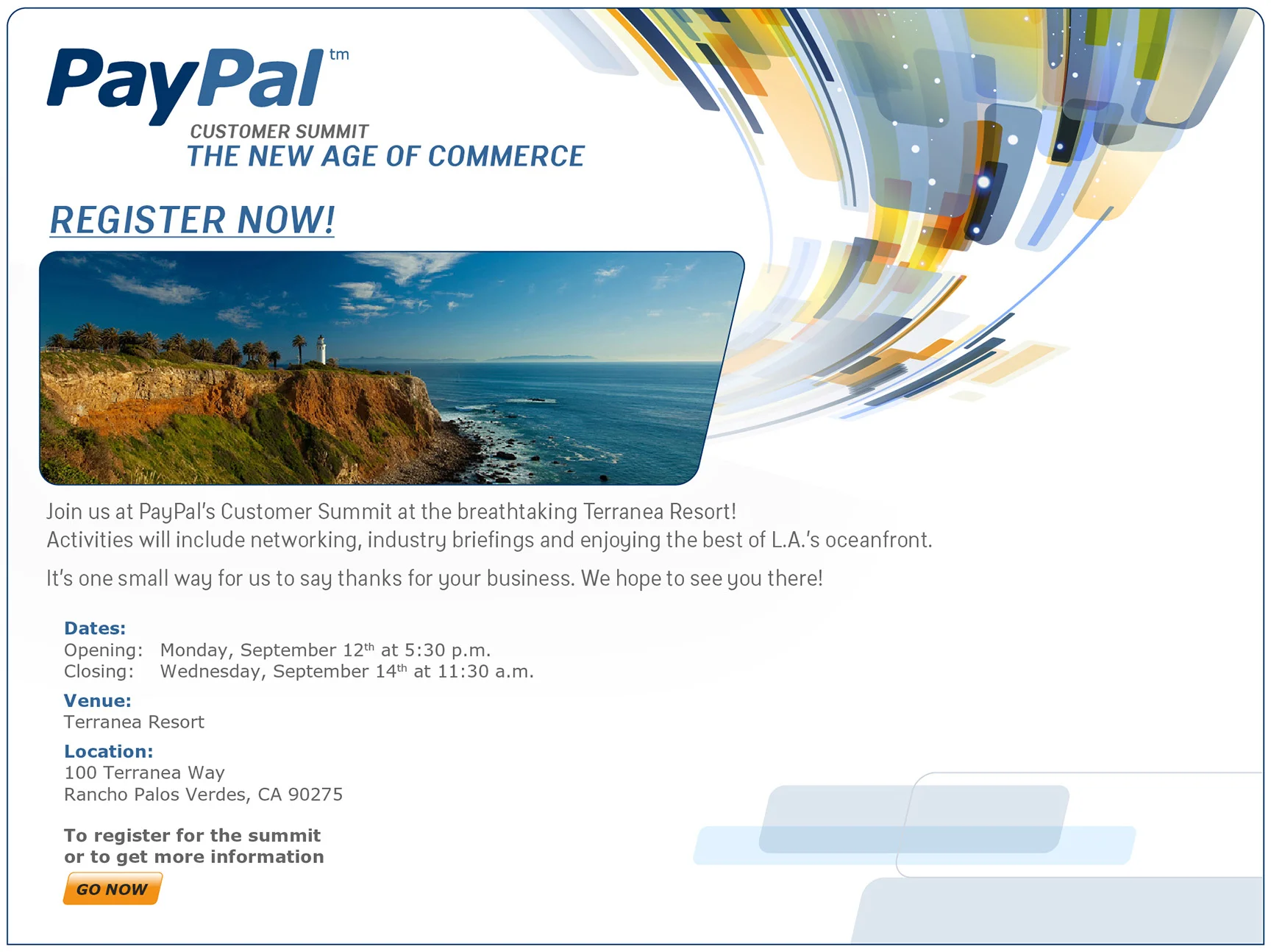 PayPal Customer Summit – Evite 1