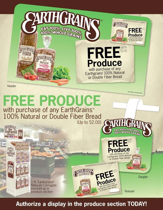 EarthGrains: Free Produce Promotion – Sell Sheet