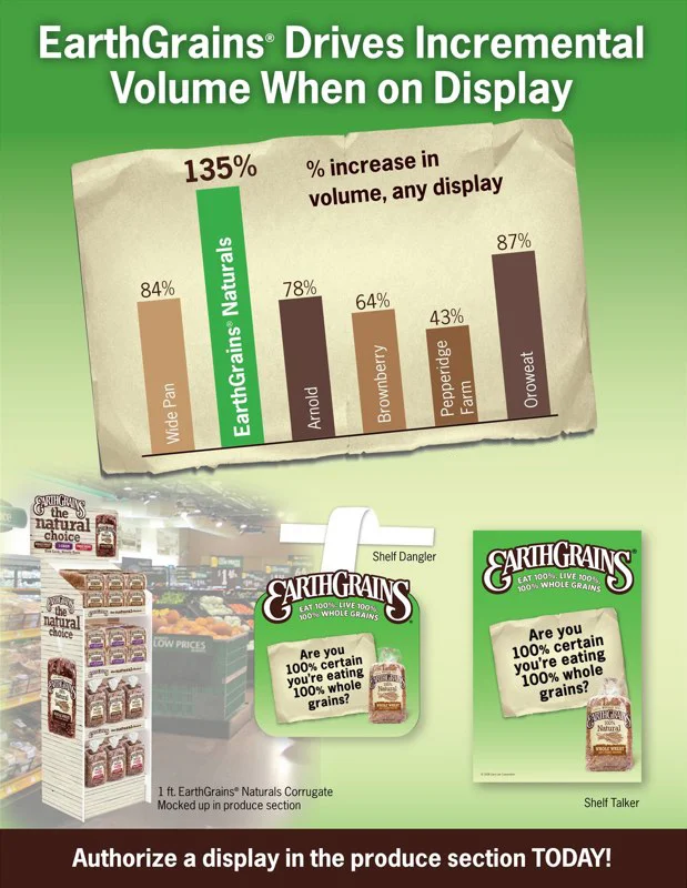 EarthGrains: In-Store Displays – Sell Sheet