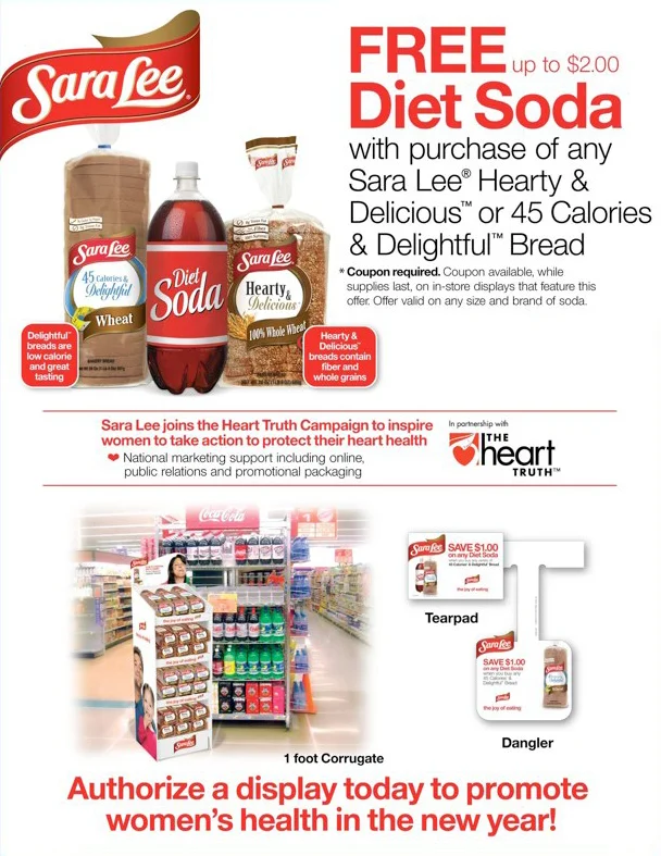 Sara Lee: Free Diet Soda Offer – Sell Sheet