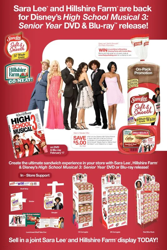 Sara Lee: HSM 3 Promotion – Depot Poster