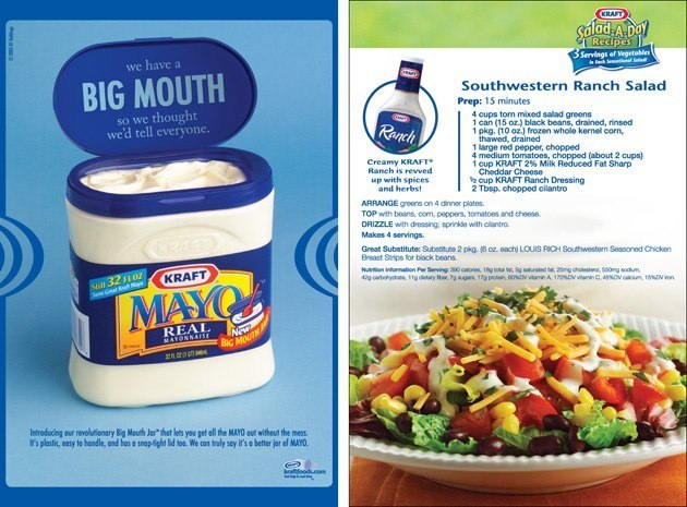Kraft Mayo: Recipe Card