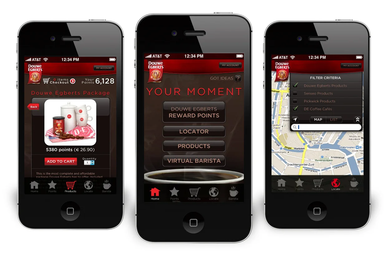 Douwe Egberts – Your Moment – Mobile App