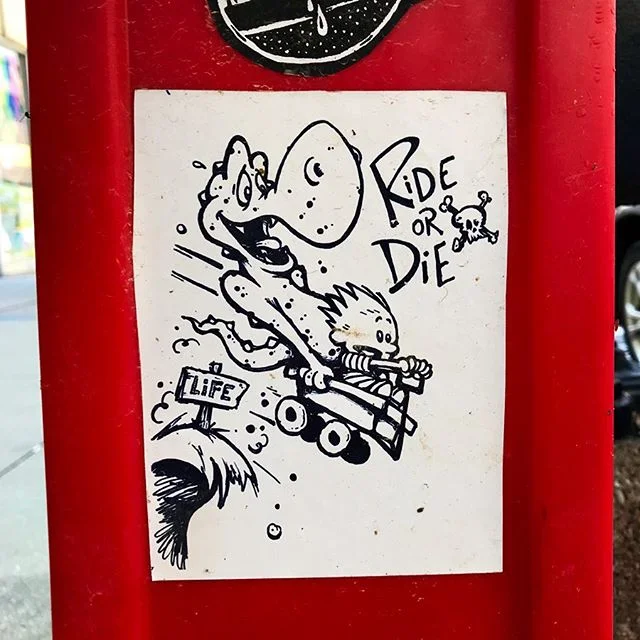 Buy the ticket, take the ride &ndash; always
.
.
@tmoneydelarue #tmoney #tmoneydelarue #life #rideordie #sticker #art #stickerart #streetart #chicago #streetarteverywhere #streetartphotography #streetartistry #streetartchicago #chicagostreetart #amba