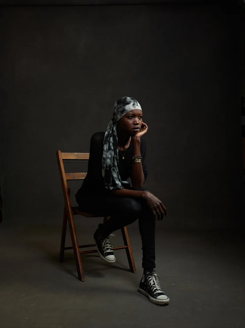 Supermodel/refugee/activist and founder of 'We are Nilotic' Nykor Phor. Photo by Mike Mellia.