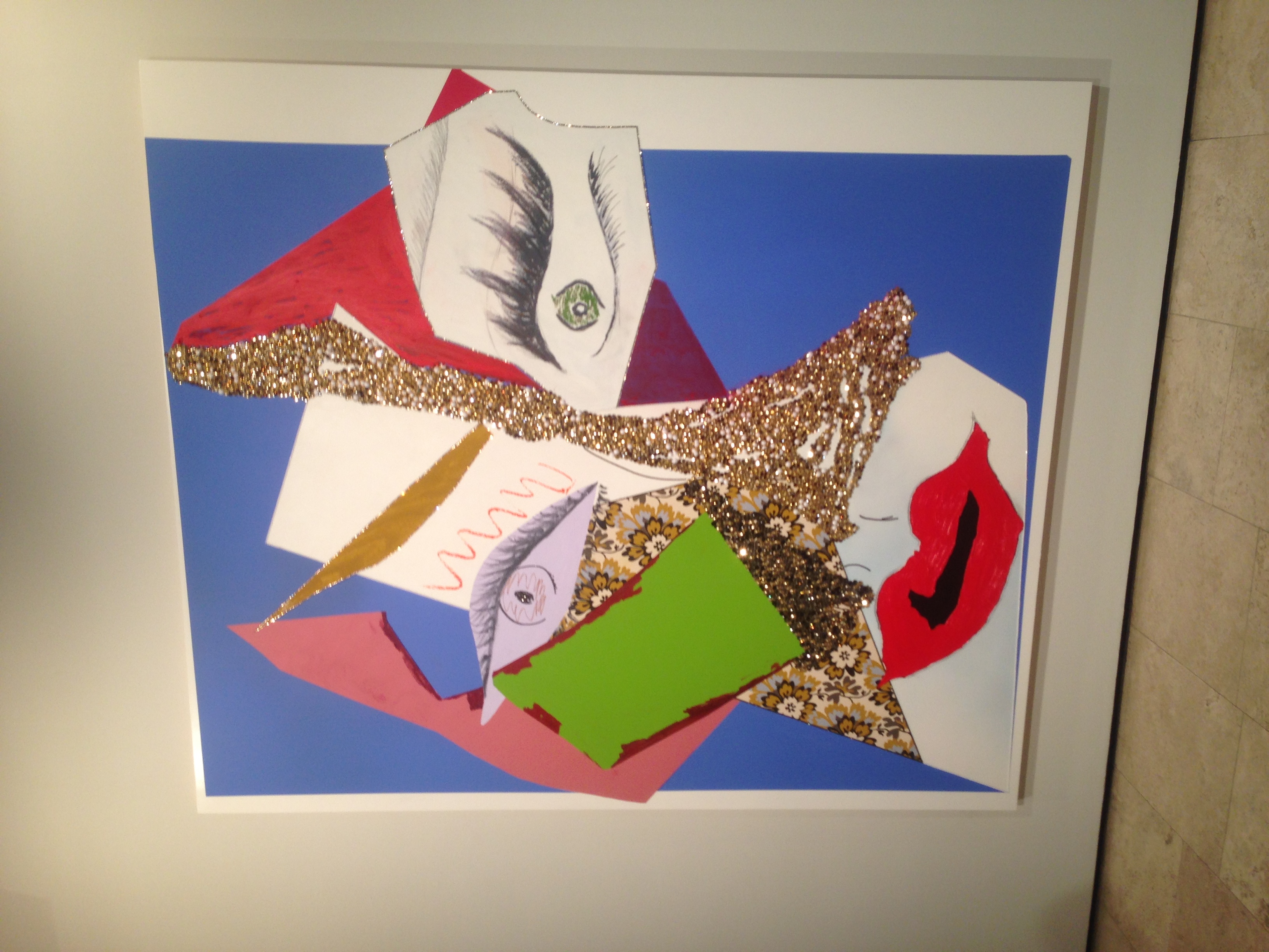 From 'Tete de Femme' by Mickalene Thomas at Lehmann Maupin, New York.