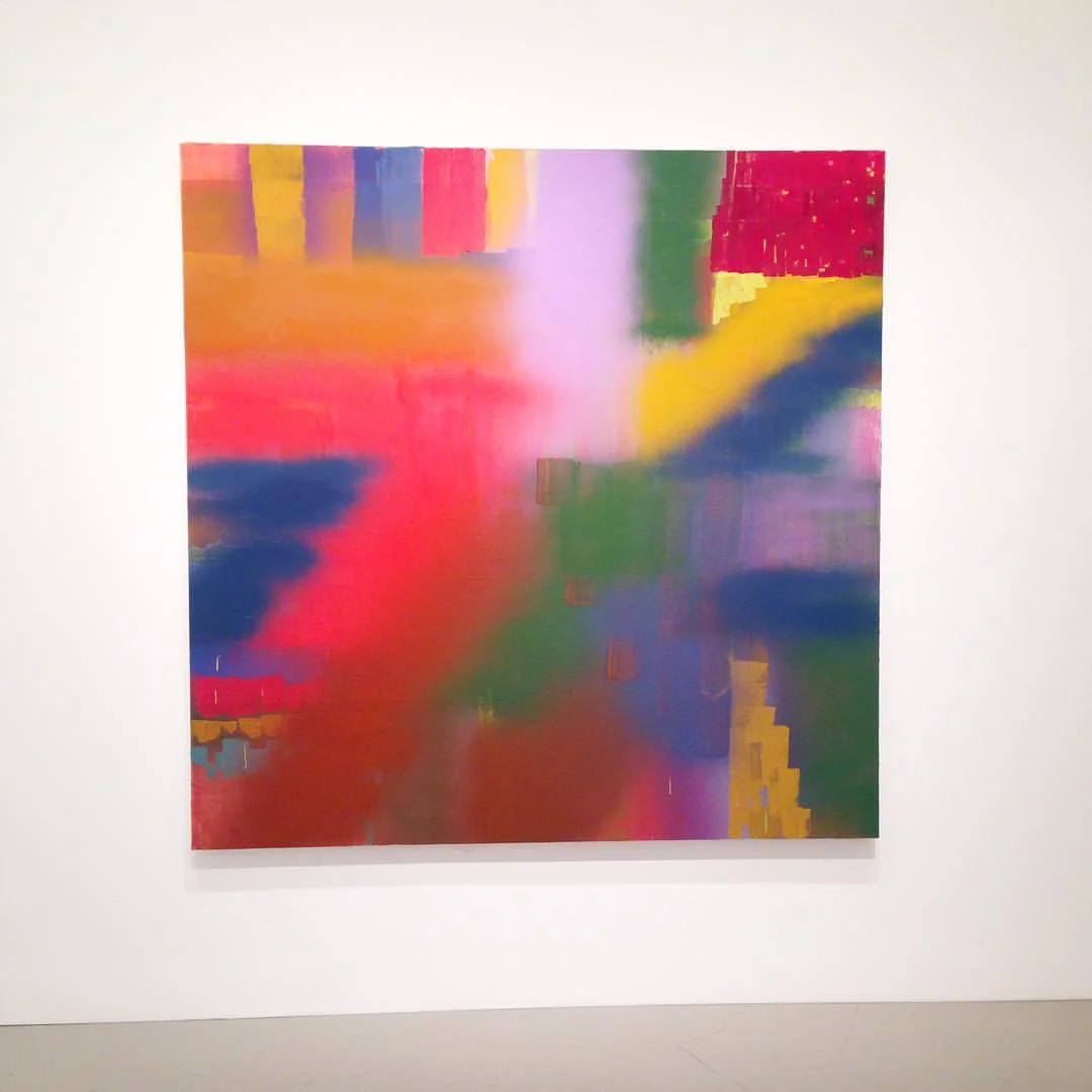 La Estrella, 2015, acrylic and oil on canvas, 80 in x 80 in.