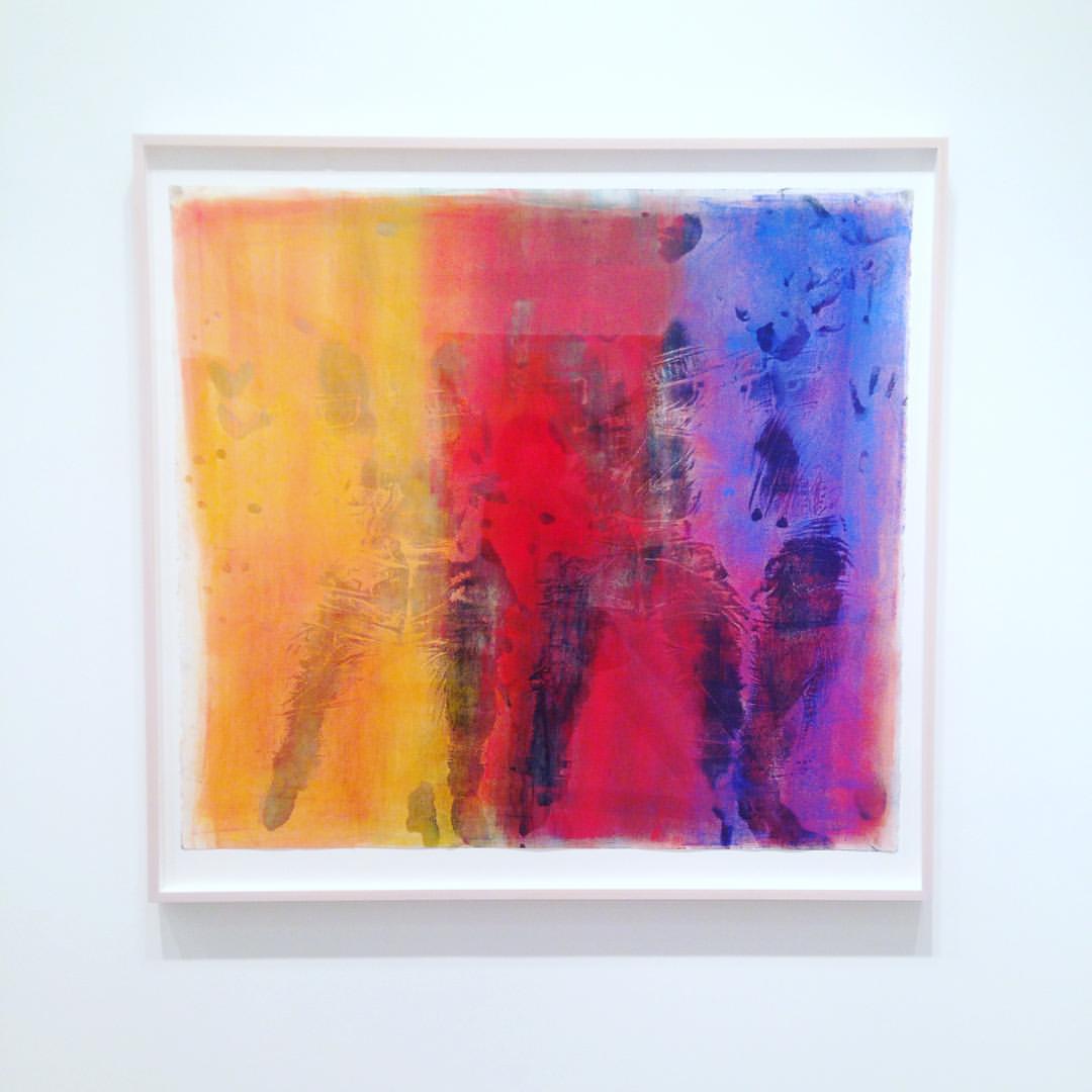 to be titled, 2015, oil and powdered pigment on paper, 49.5 in x 52 in.