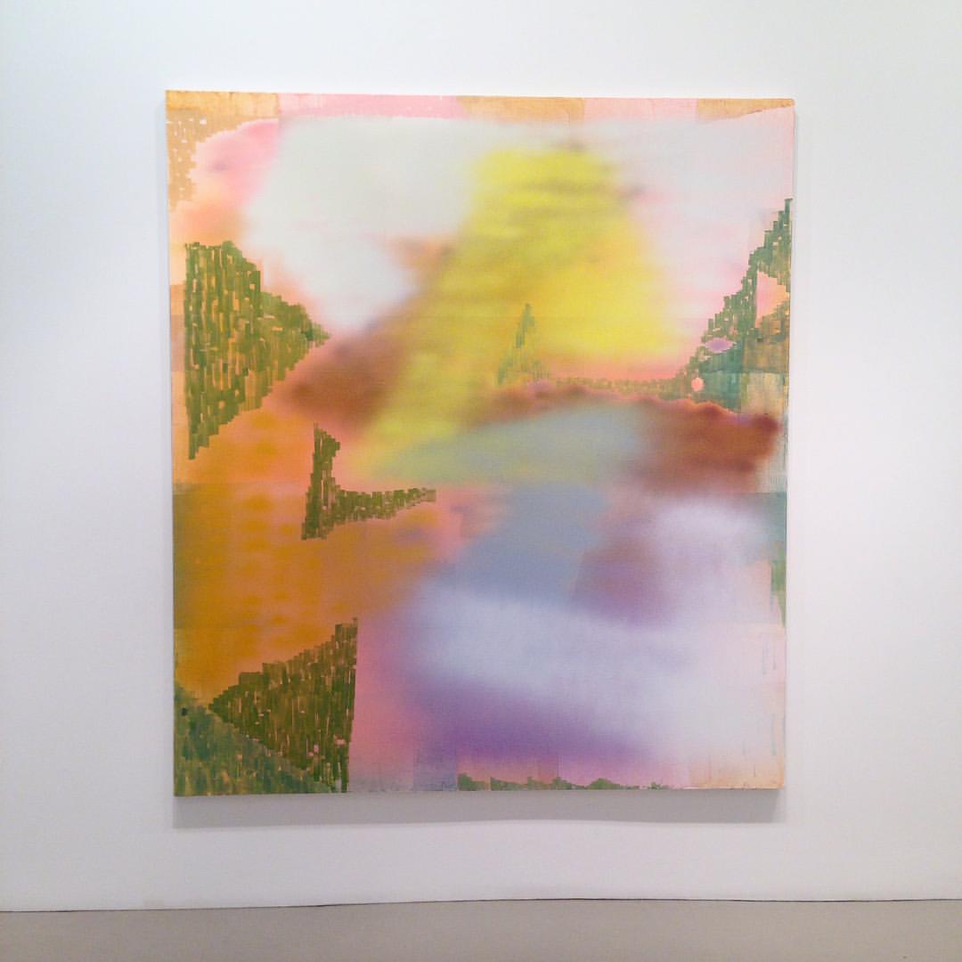 Story, 2015, acrylic and oil on canvas, 90 in x 80 in.