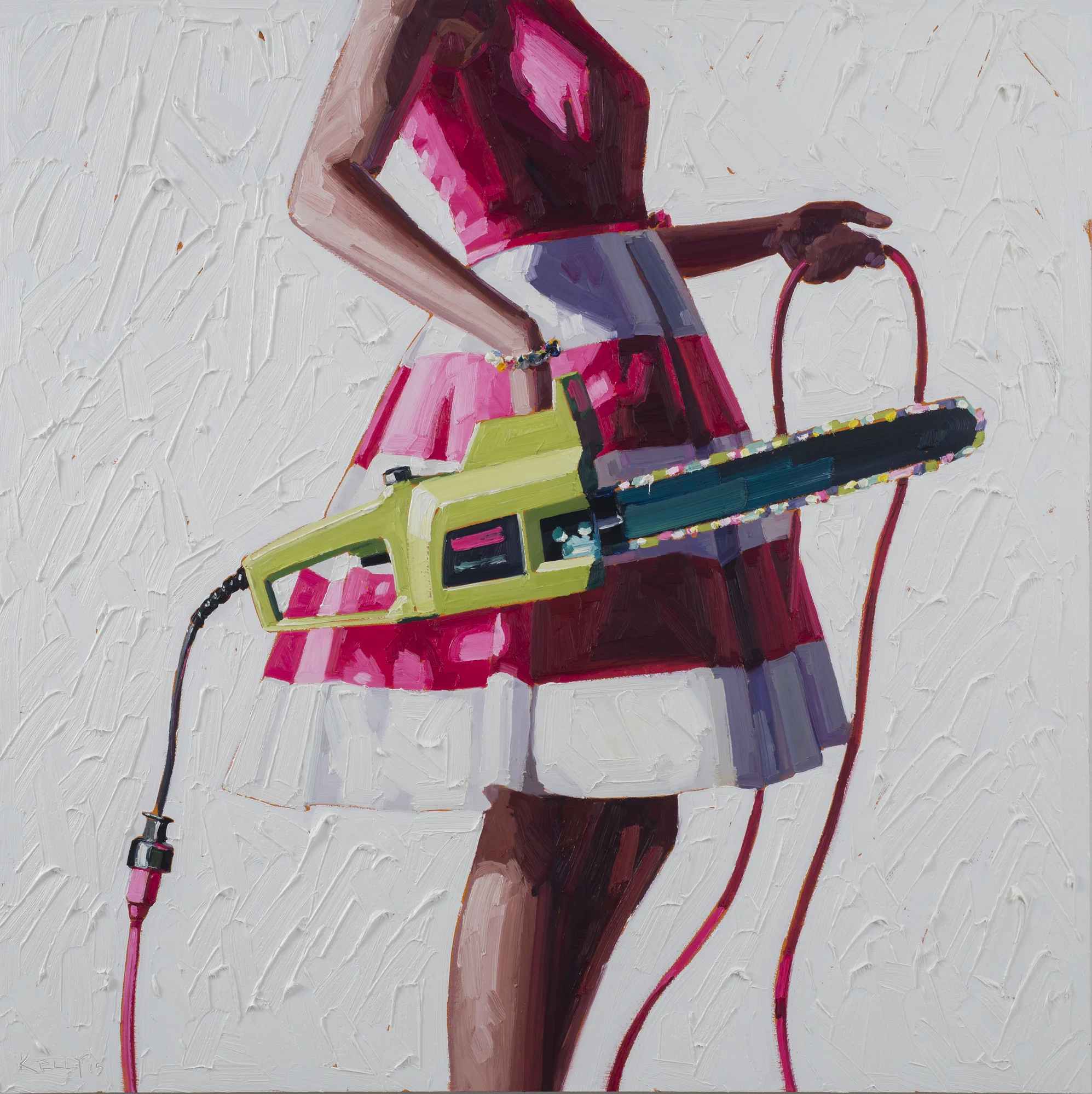 Labor Force, 2015, oil on panel, 44 in x 44 in.