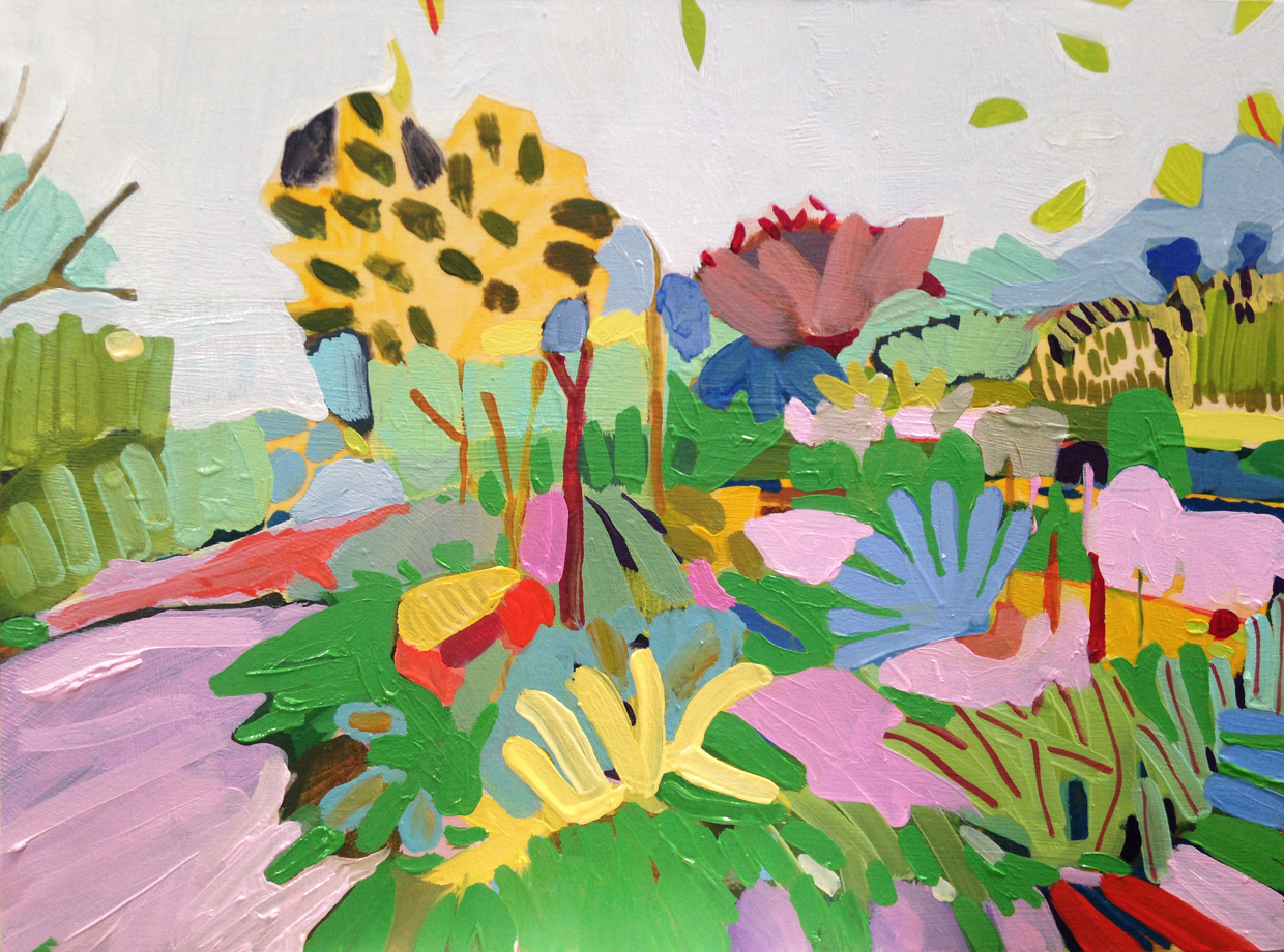 Landscapes for the Hungry, 2015, oil on panel, 9 x 12.