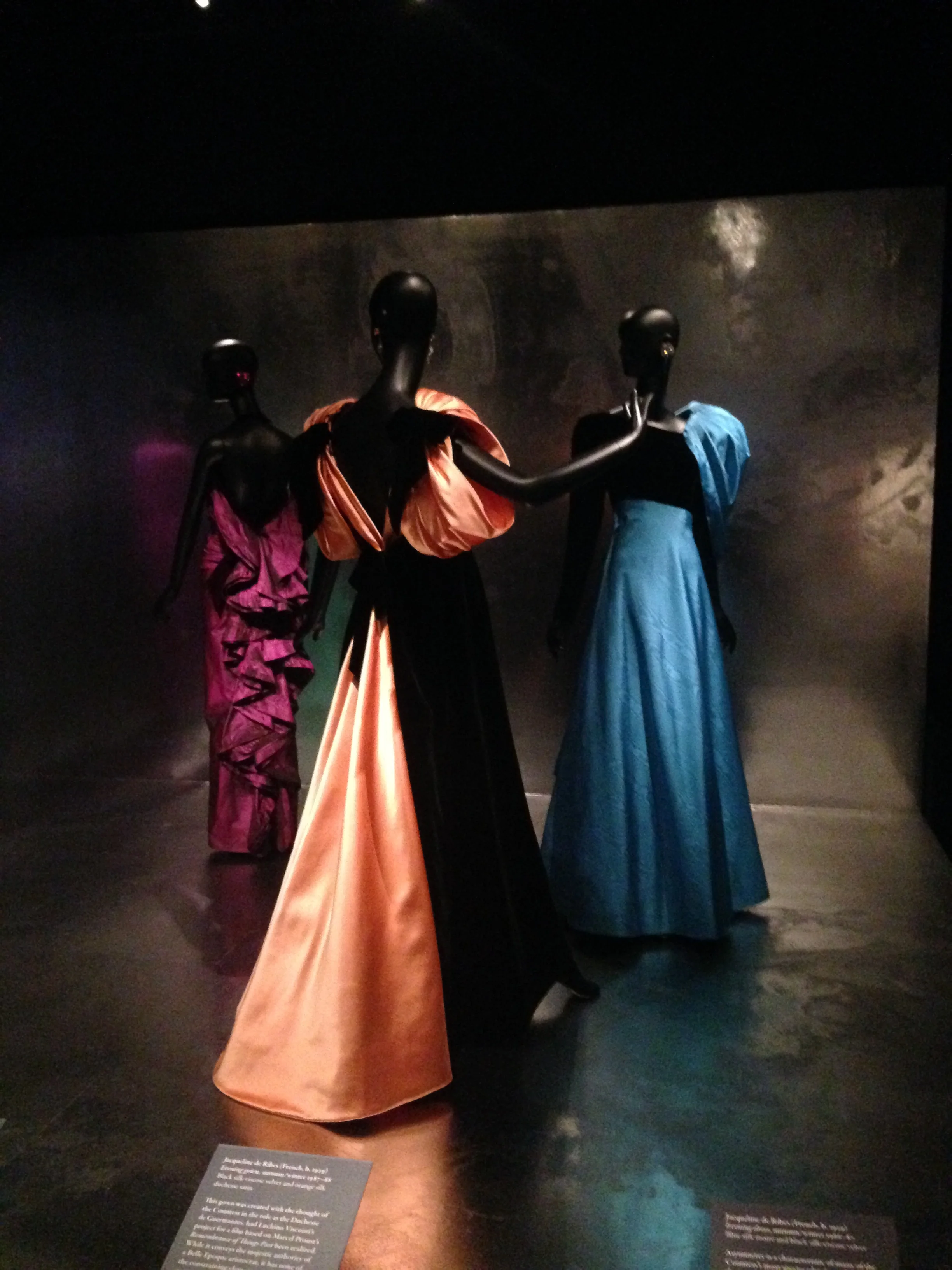 Installation view from Jacqueline De Ribes: The Art of Style, New York. 