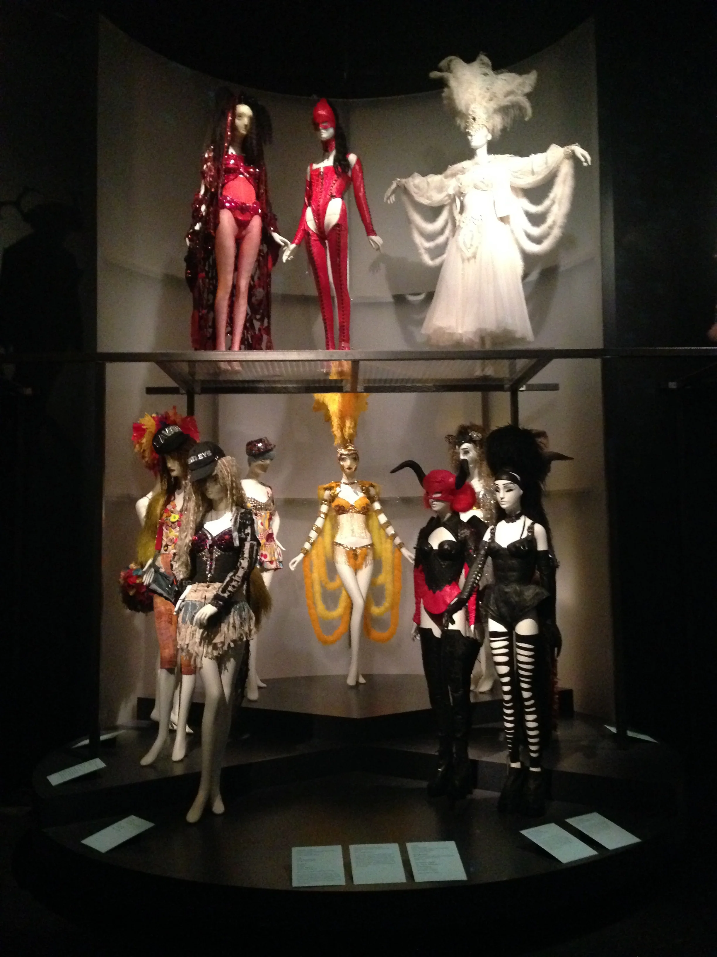 Installation view of 'Fashion Underground: The World of Susanne Bartsch', The Museum at FIT. 