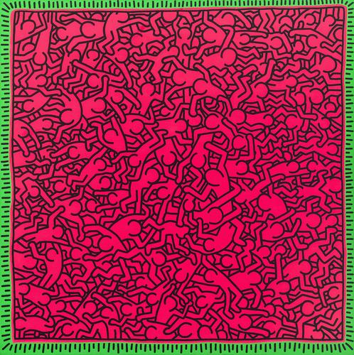 Untitled (June 1, 1984) , 1984 acrylic and fluorescent acrylic on canvas 94 x 94 inches (238.8 x 238.8 cm.)