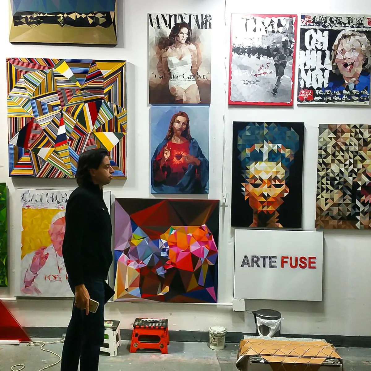 In the studio with Jamie Martinez, November 2015.