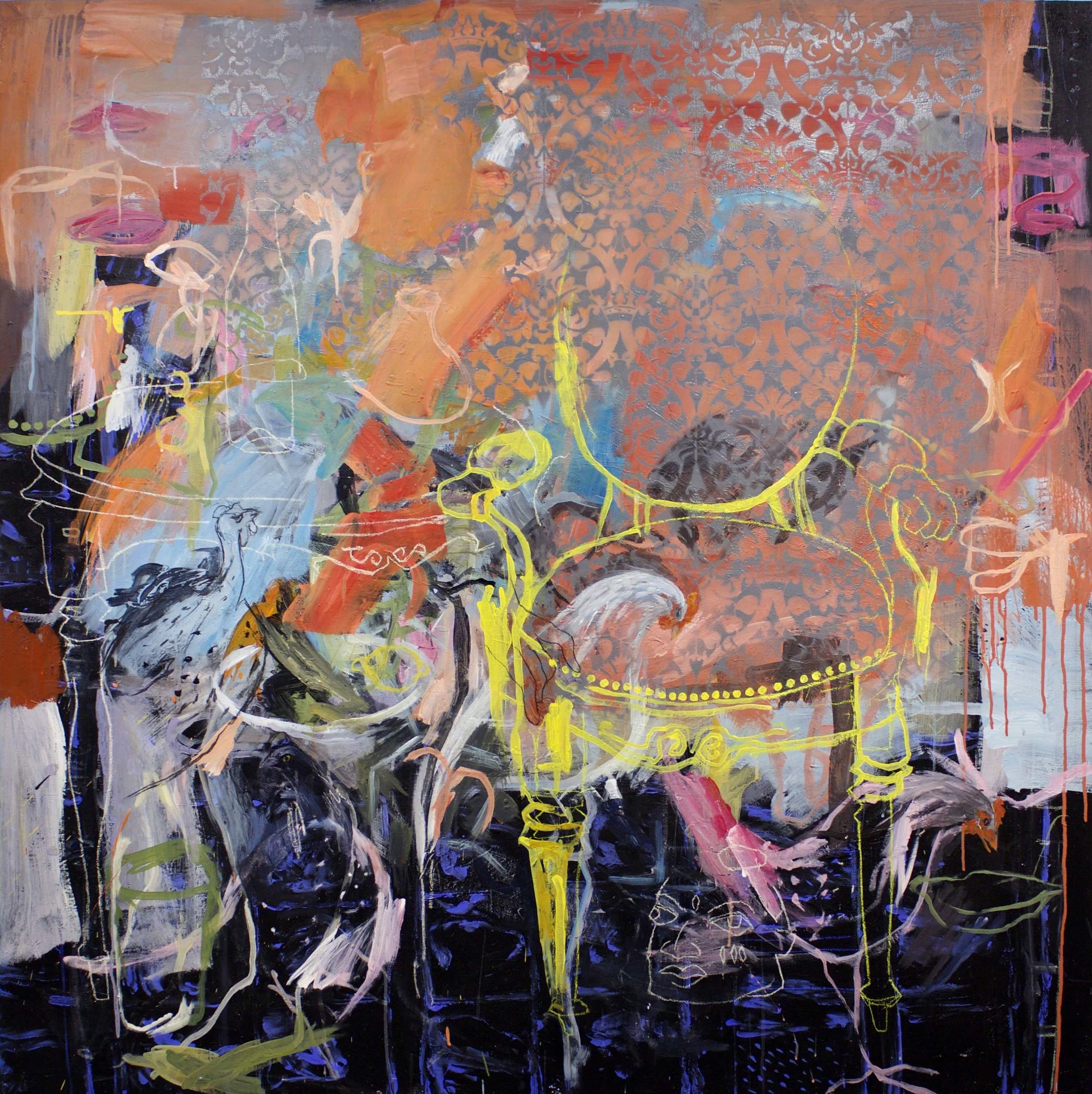 Gopal Dagnogo from the group show 'Guess Who's Coming to Dinner', 2015. Courtesy of the Richard Taittinger Gallery. 