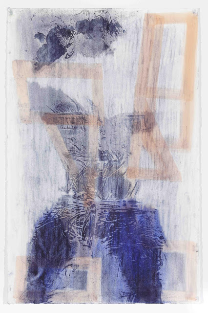 Keltie Ferris, body print, natural oil and pigment on paper.