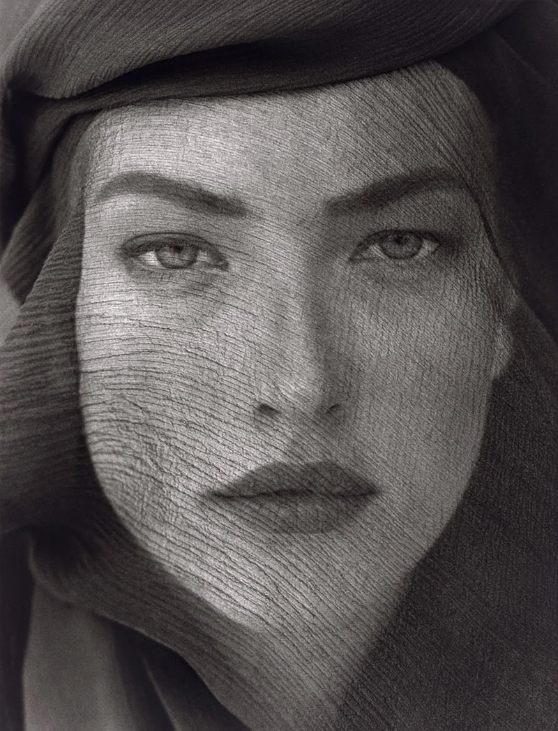 Herb Ritts (American, 1952-2002) Tatjana Veiled Head, Tight View, Joshua Tree 1988 Gelatin silver print Museum of Fine Arts, Boston Gift of Herb Ritts © Herb Ritts Foundation Photograph © Museum of Fine Arts, Boston