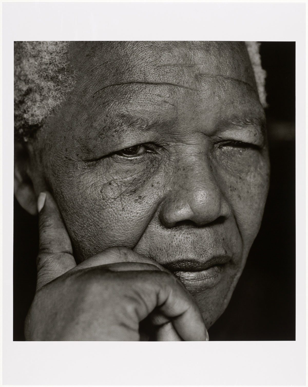Herb Ritts (American, 1952-2002) Nelson Mandela, Johannesburg 1994 Gelatin silver print Museum of Fine Arts, Boston Gift of Herb Ritts Foundation © Herb Ritts Foundation Photograph © Museum of Fine Arts, Boston