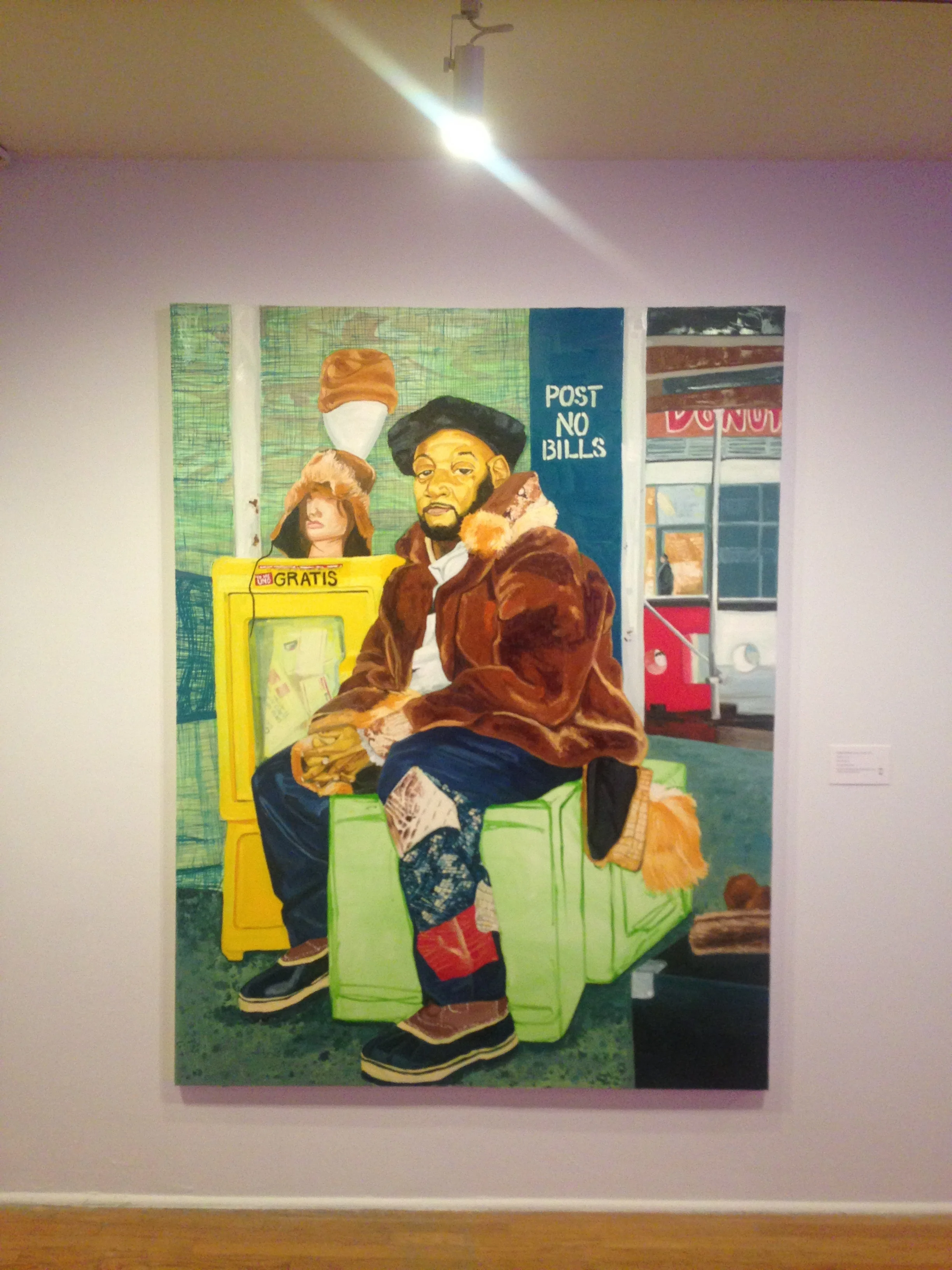 'Charles', Jordan Casteel, part of 'Tenses', Studio Museum in Harlem, August 2016. 