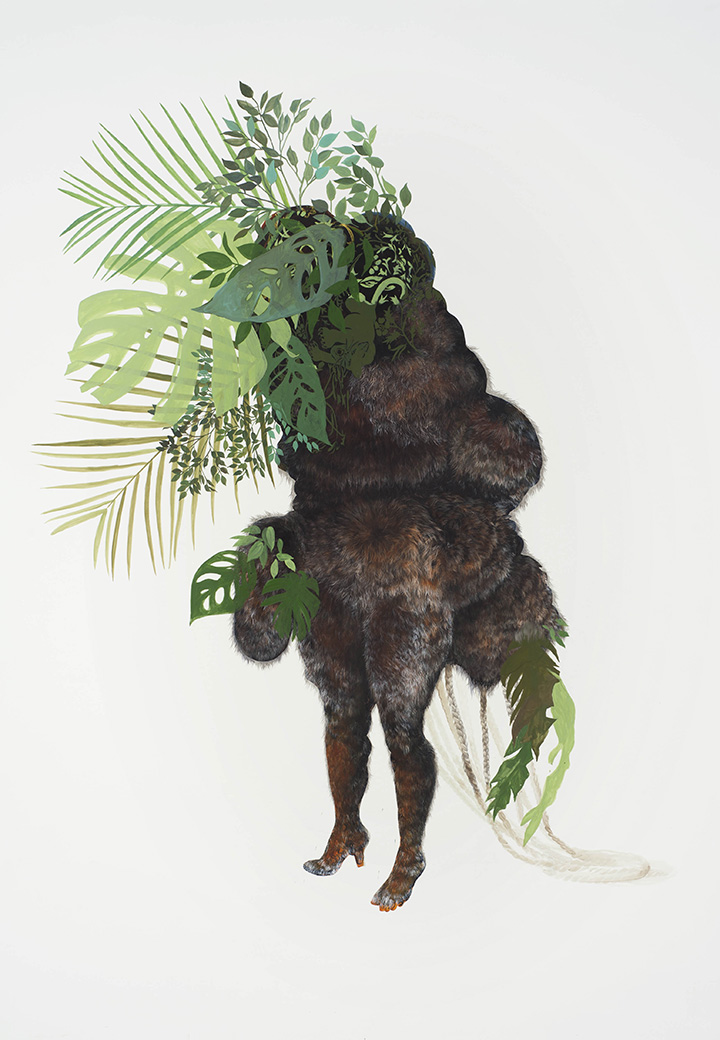 Firelei Baez, Ciguapa Pantera (to all the goods and pleasures of this world), 2015, Courtesy the artist and Gallery Wendi Norris, San Francisco Photo: Oriol Tarridas