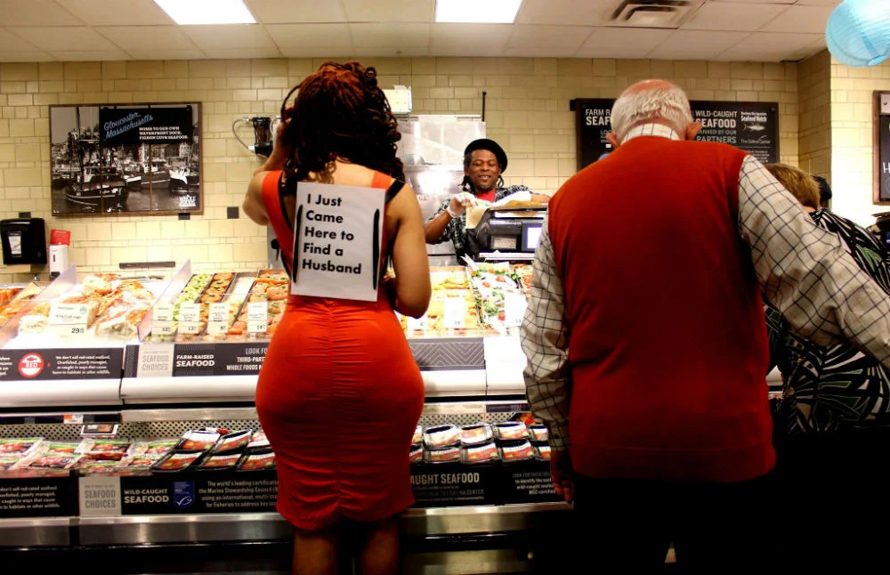 From the I Just Came Here To Find a Husband photo series. Courtesy of the artist. 