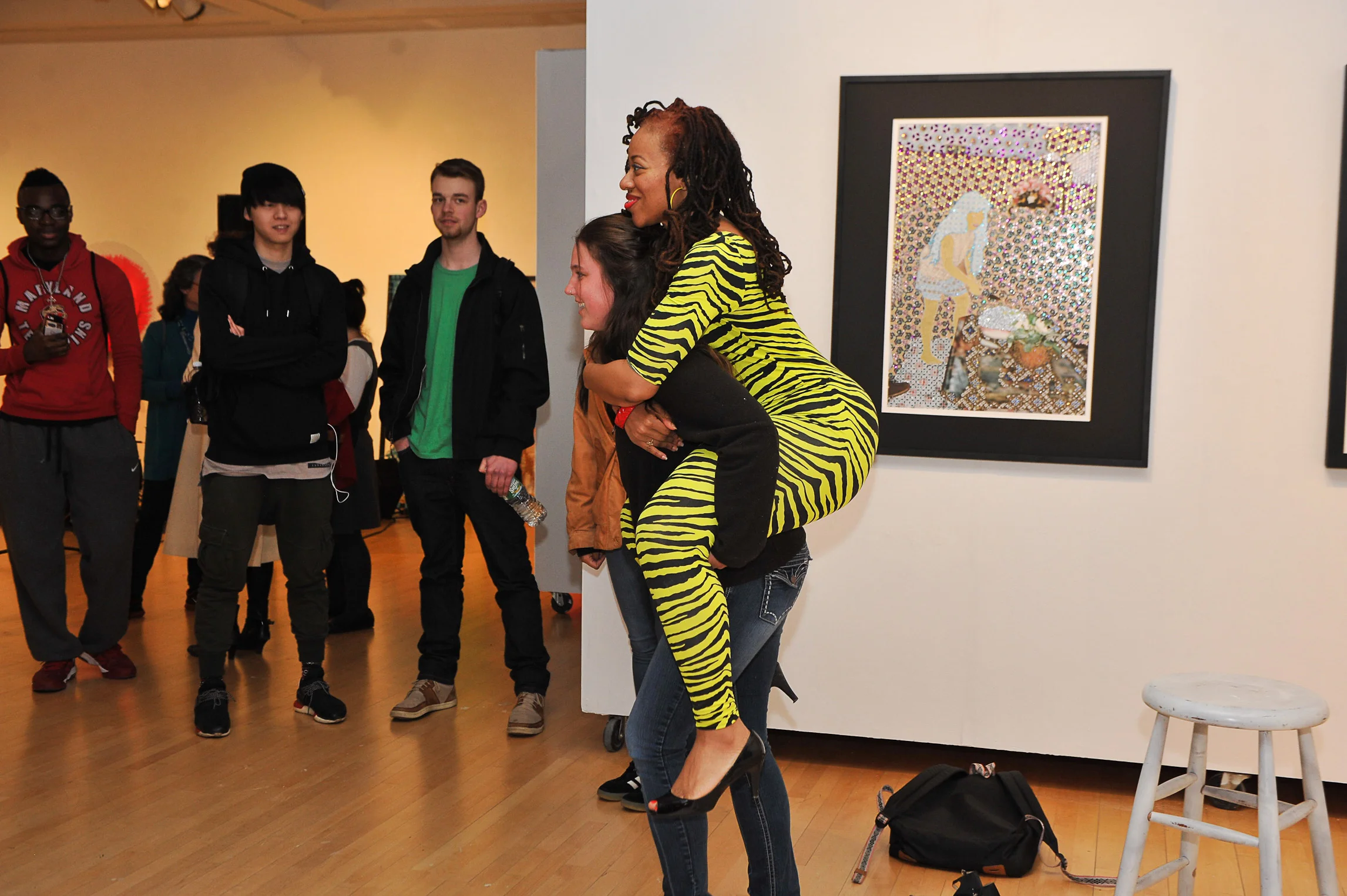 From the performance I Carry You & You Carry Me. Courtesy of the artist. 