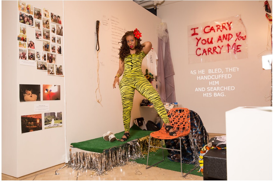 During Evans' residency at El Museo del Barrio. Courtesy of the artist.