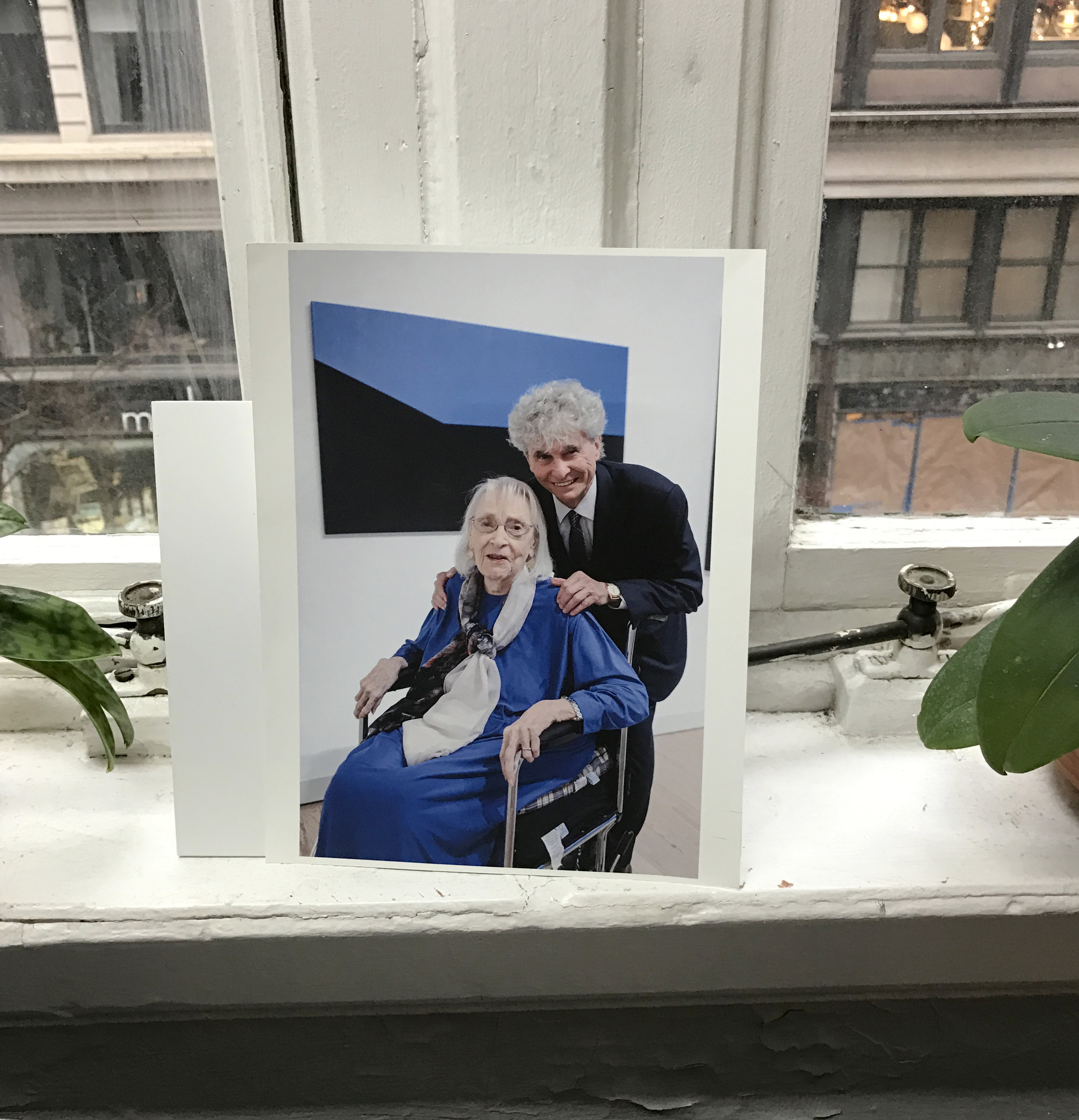 Portrait of the artist with friend and fellow painter Tony Bechara.