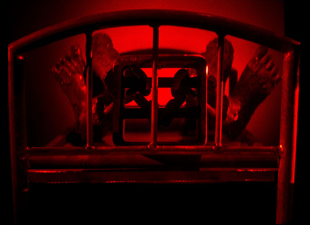 Louise Bourgeois, UNTITLED (detail), 1998-2014, Suite of 8 Holograms, Each about 11 x 14 in 27.9 x 35.6 cm. Photo: Matthew Schreiber, © The Easton Foundation/Licensed by VAGA, NY. 