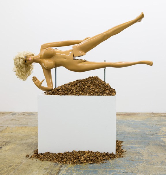 Jennifer Rubell, Lysa III , 2014; Fiberglass, resin, and steel, 72 x 62 x 24 in.