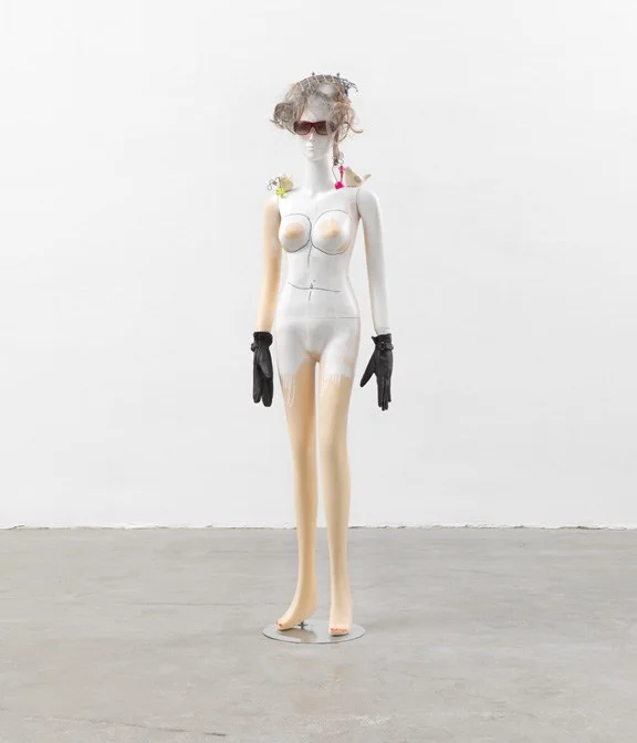 Isa Genzken, Shauspieler , 2013; Mixed media, 72 ¼ x 18 ½ x 10 ½ in.