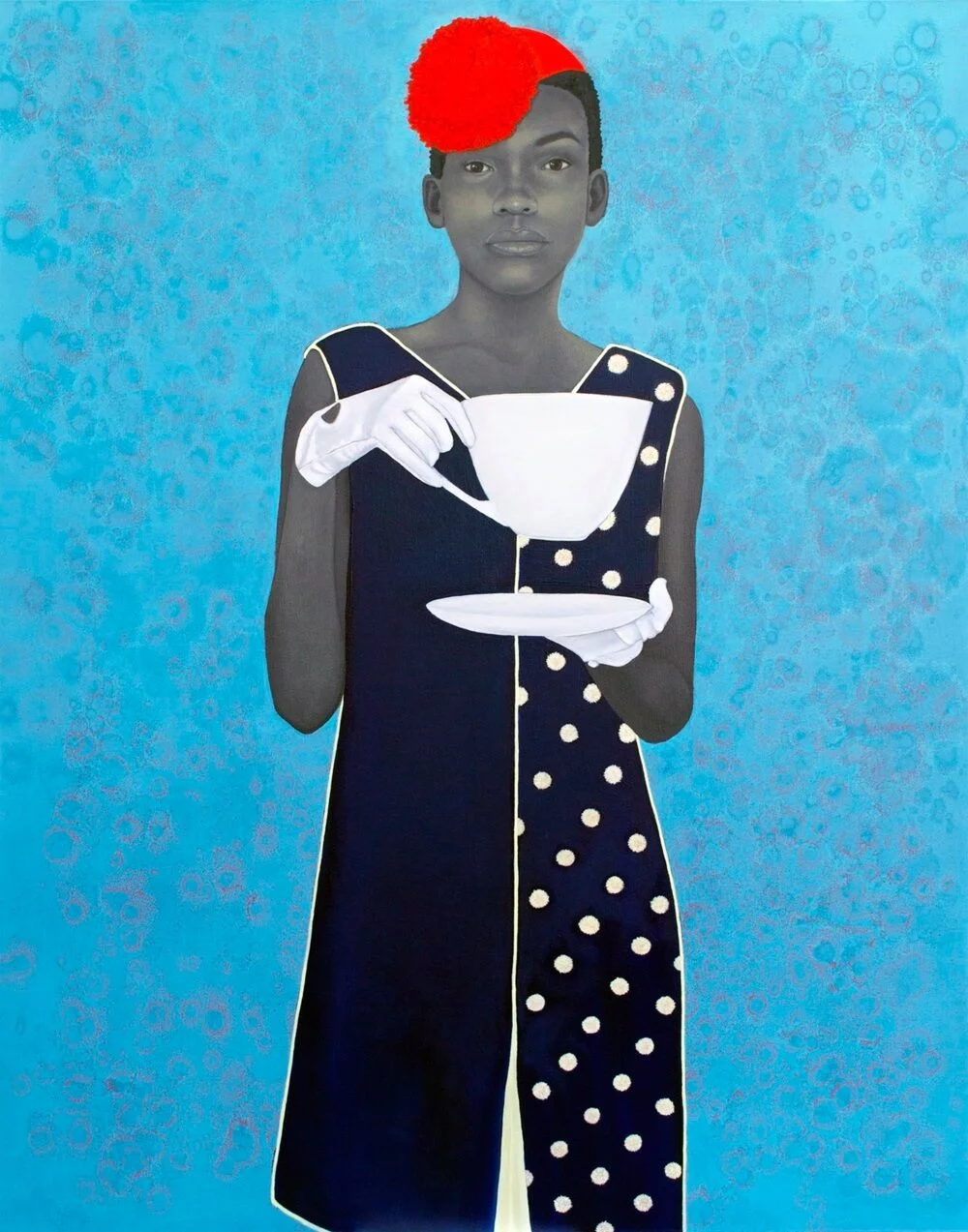 Amy Sherald, Miss Everything (Unsuppressed Deliverance), 2014, oil on canvas. 54 x 43 in. (137.2 x 109.2 cm). Public Collection, Smithsonian National Portrait Gallery, Washington, D.C. Courtesy the artist and Monique Meloche Gallery, Chicago.