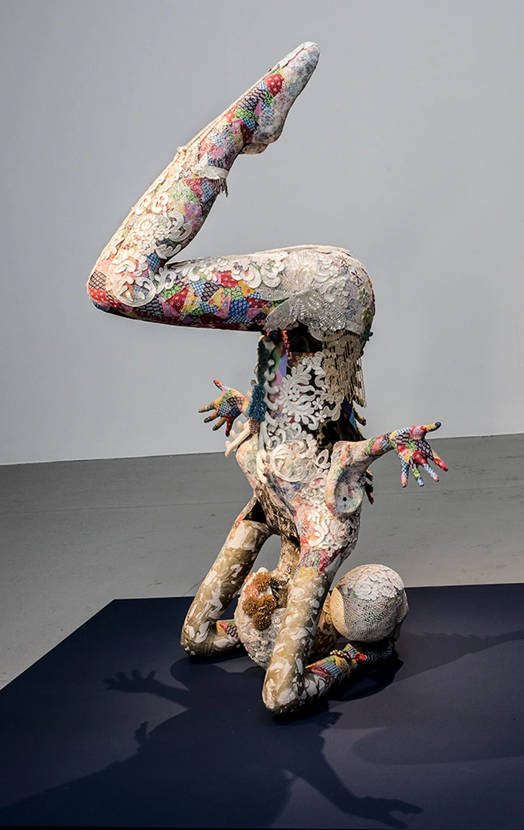 Saya Woolfalk, ChimaCloud Crystal Body A , 2017, Mixed Media, 50 x 35 x 16 inches. Copyright Saya Woolfalk, courtesy Leslie Tonkonow Artworks + Projects, New York