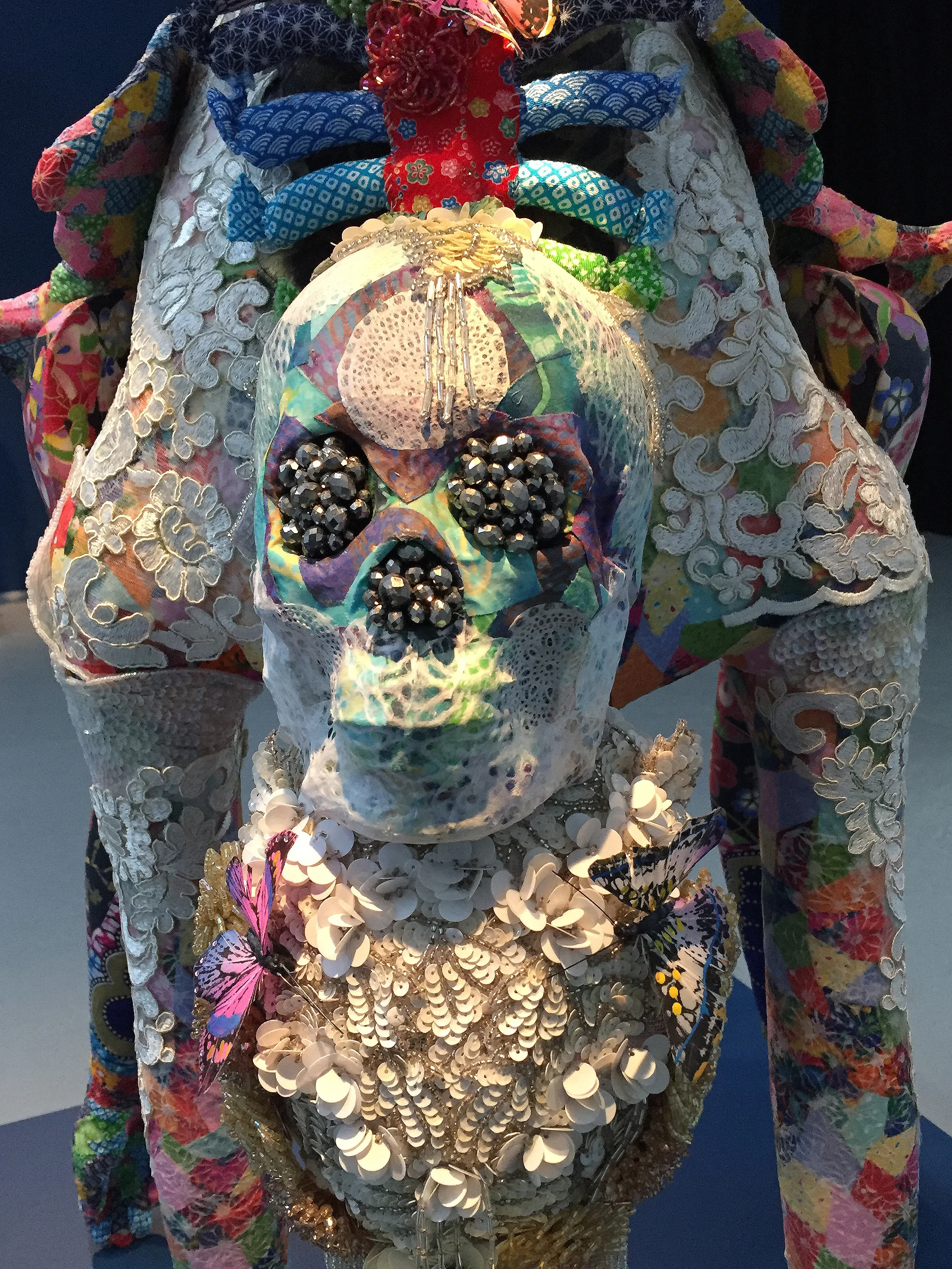 Saya Woolfalk, ChimaCloud Crystal Body B , 2017 (Detail View), Mixed Media 56 x 18 x 43 inches. Copyright Saya Woolfalk, courtesy Leslie Tonkonow Artworks + Projects, New York