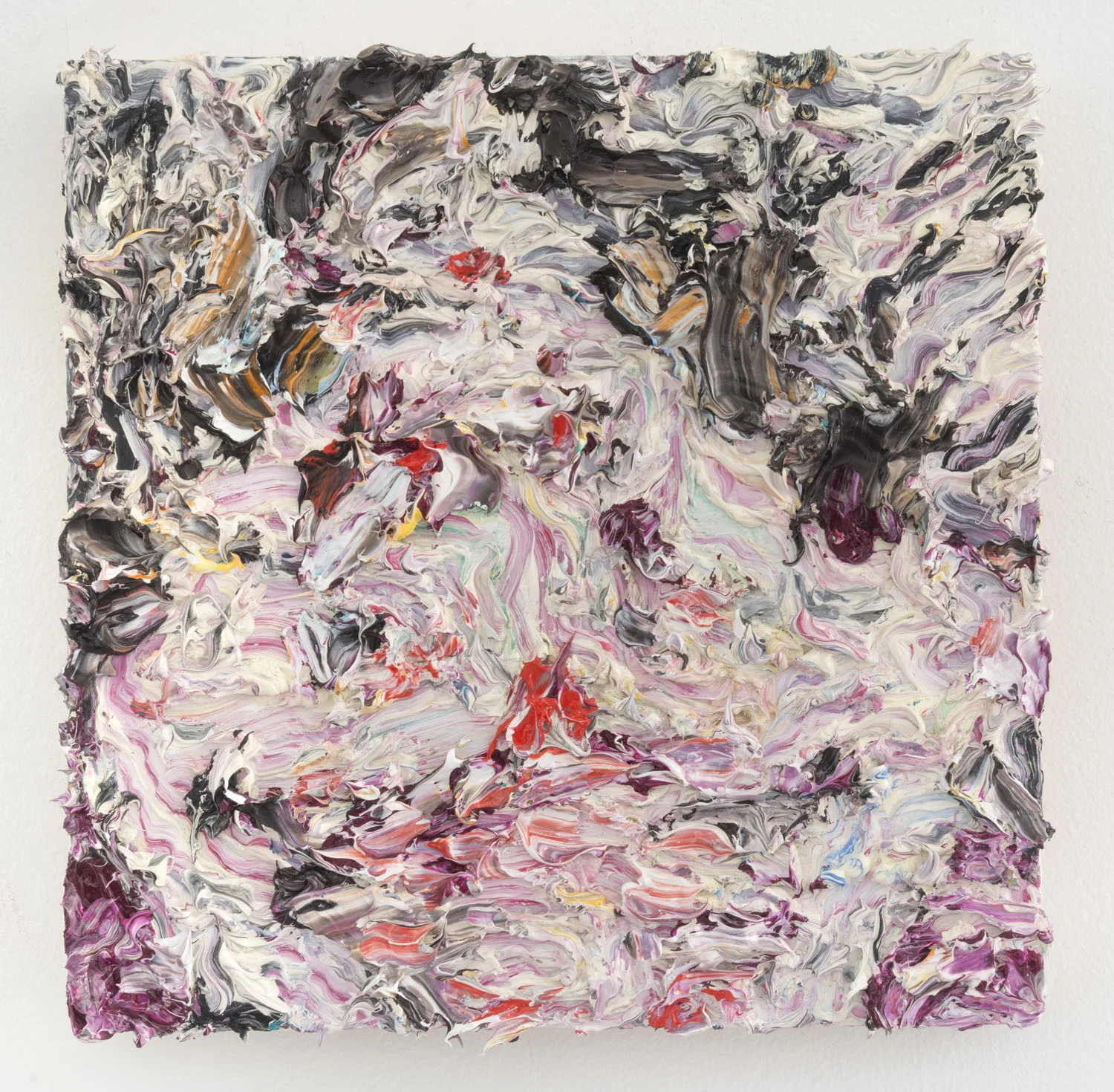 In the Pink, 2018, oil on panel, 12 x 12 inches, 30.5 x 30.5 cm. Courtesy of The Hole, New York. 